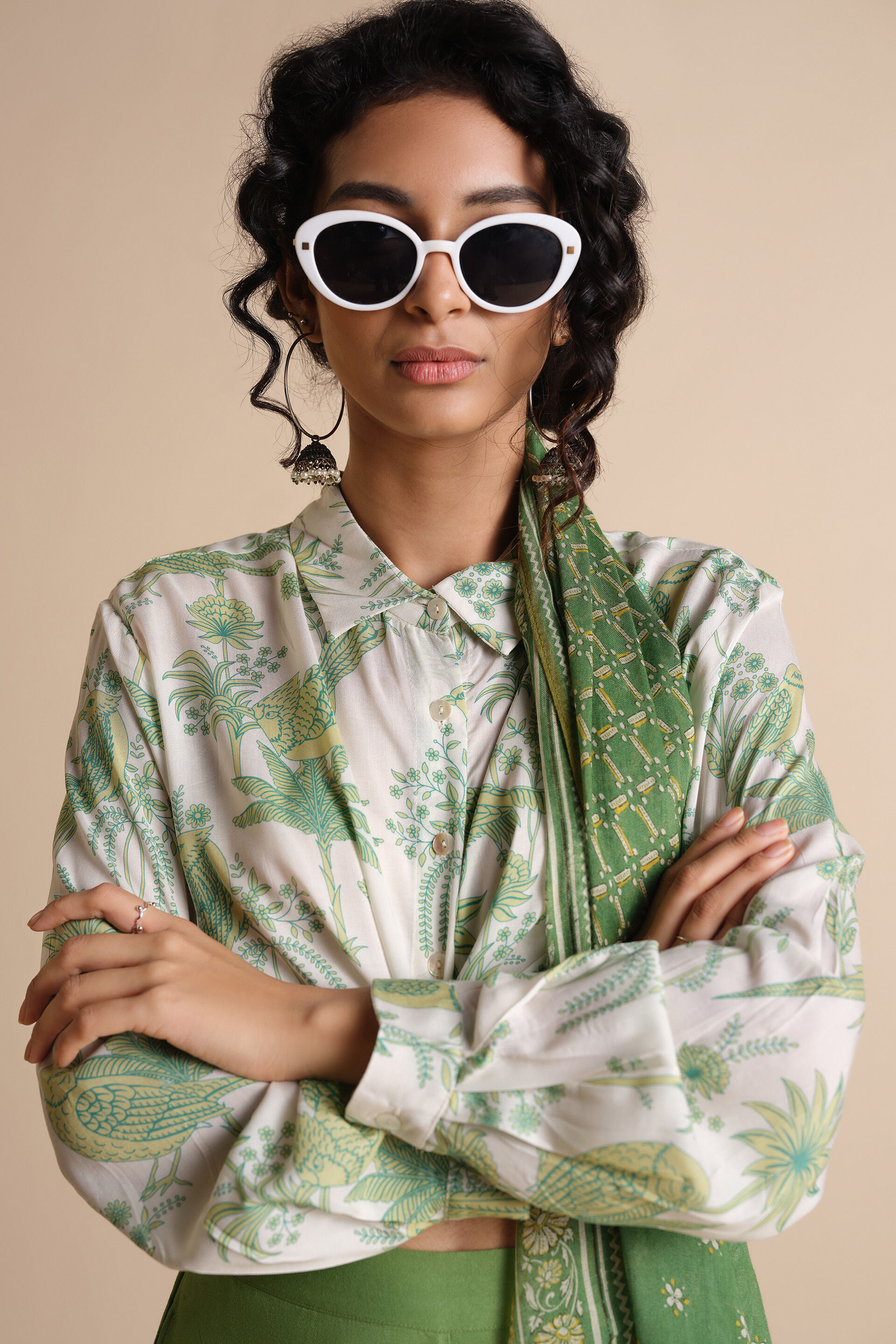 Hara Bhara Shirt, Off White, image 2